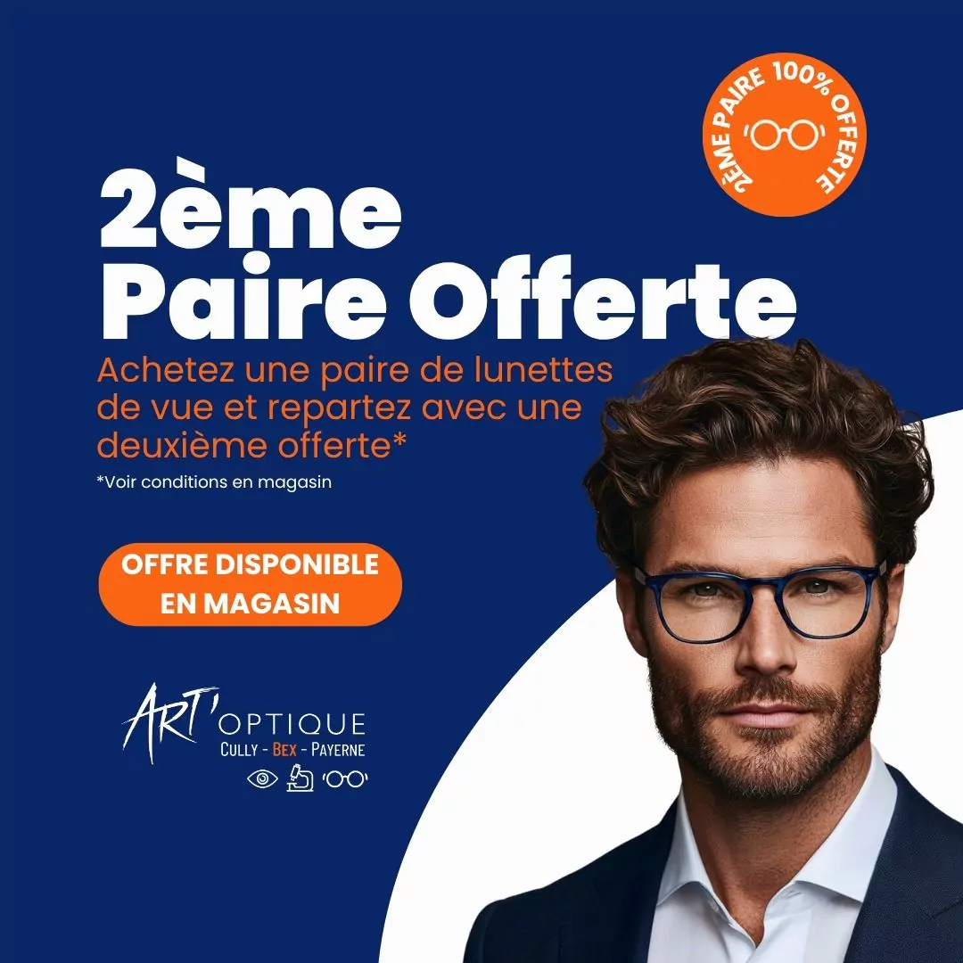 2eme paire pfferte – artoptique (6) Art'optique - 200 offert sur vos verres progressif